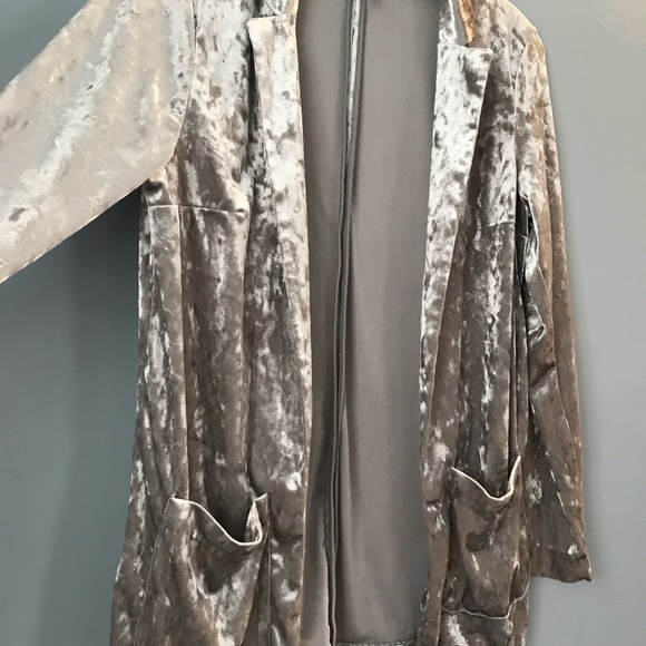 Velour blazer - Picture 2 of 5